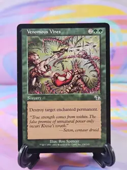 Magic the Gathering MTG Judgment 2002 Card | Venomous Vines 136/143 - Image 1