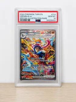 PSA 10 Greninja ex 214/167 SIR Twilight Masquerade Pokemon Card - Image 1