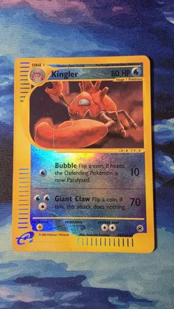 Kingler 50/165 Reverse Holo Rare Pokemon Card - Image 1