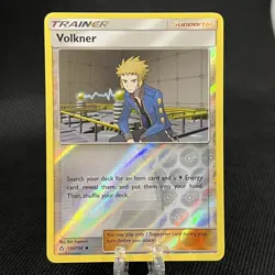 Volkner 135/156 Reverse Holo Uncommon Ultra Prism Sun & Moon Pokemon Card 2018 - Image 1