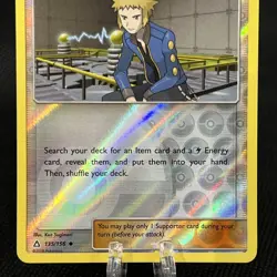Volkner 135/156 Reverse Holo Uncommon Ultra Prism Sun & Moon Pokemon Card 2018 - Image 3