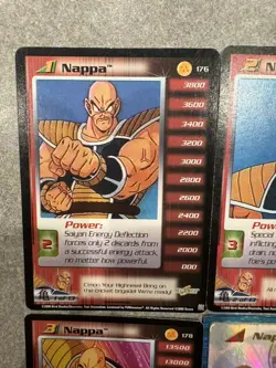 DBZ CCG Rare Nappa Card LOT + Nappa Foil Dragon Ball Score Z TCG Nappa Set - Image 3