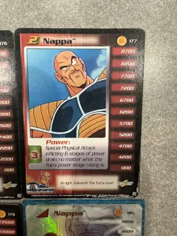 DBZ CCG Rare Nappa Card LOT + Nappa Foil Dragon Ball Score Z TCG Nappa Set - Image 4