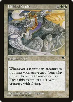 Field of Souls 1x MtG Tempest TMP SP/NM - Image 1
