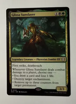 MTG Glissa Sunslayer 122 Commander: Lorwyn Eclipsed Magic - Image 1
