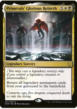 Primevals' Glorious Rebirth Dominaria RARE Magic the Gathering Card MTG - Image 1
