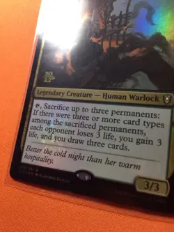 MTG Magic The Gathering Baba Lysaga, Night Witch Foil Rare Prerelease Promo DnD - Image 2