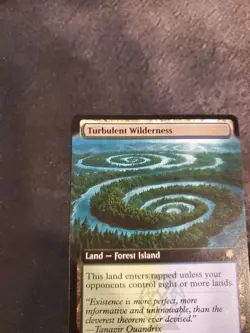 MTG Secrets of Strixhaven Turbulent Wilderness Extended Art Magic R0107 NM - Image 2
