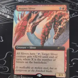 Wizards of the Coast Magma Sliver Extended Art Foil Secret Lair Rare #641 - Image 1