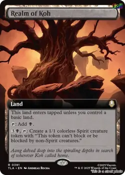 Realm of Koh (Extended Art) [TLA - 391] - NM [Foil] TCG MTG - Image 1