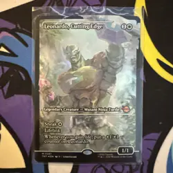 MTG TMNT #281 Leonardo, Cutting Edge (Showcase) NM/MT - Image 1