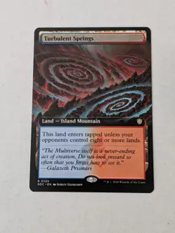 Turbulent Springs (Extended Art) Commander: Secrets of Strixhaven Regular - Image 1