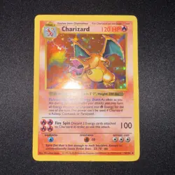 1999 Pokemon Shadowless Charizard #4 LP - Image 2