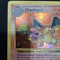 1999 Pokemon Shadowless Charizard #4 LP - Image 3