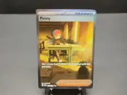 Pokemon TCG - Penny 252/198 Scarlet & Violet Special Illustration Rare SIR NM - Image 1