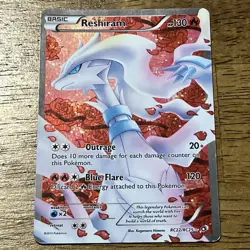 Reshiram RC22/RC25 Pokemon Legendary Treasured: Radiant Collection Full Art Holo - Image 1