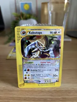 2003 Pokemon Crystal Kabutops 150/144 Skyridge Holo Secret Rare - LP Excellent - Image 1