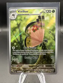 Pokemon TCG Surging Sparks Vivillon 193/191 Illustration Rare Holo - Image 1