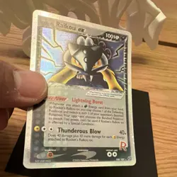 Nintendo Rocket's Raikou ex 108/107 Holo Secret Rare 100 HP - Image 4