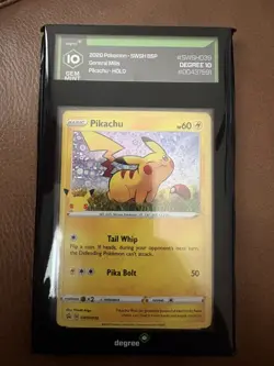 2020 Pokemon Pikachu 21 General Mills Promo 25th Anniversary Holo #039 Degree 10 - Image 1