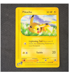 NM Pikachu 50 HP Expedition Base Set Regular Common 124/165 Eng 2002 - Image 1