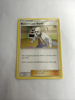Blain’s Last Stand 52/68 Hidden Fates Rare Pokemon TCG NM - Image 1