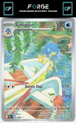 Simipour #102/086 SV: Black Bolt Pokemon TCG Near Mint or Better - Image 1