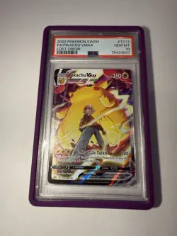 PSA 10 PIKACHU VMAX #TG17 FULL ART 2022 POKEMON SWORD & SHIELD LOST ORIGIN - Image 1