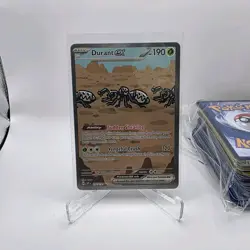 Pokemon TCG Durant ex 236/191 SV08 Surging Sparks SIR Holo 190HP Basic Grass - Image 1