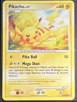 2009 Pokemon Platinum Arceus Pikachu #71/99 - Image 1