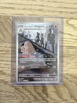 Pokemon TCG Team Rocket's Dugtrio 239/217 ASC Full Art Holo - Image 1