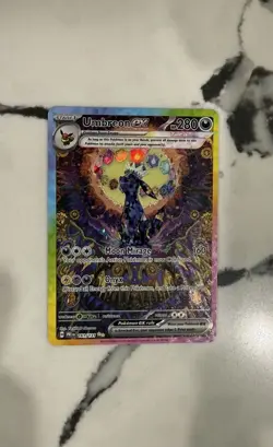 Pokemon Umbreon EX Prismatic Evolutions #161/131 Special Illustration Rare NM - Image 2