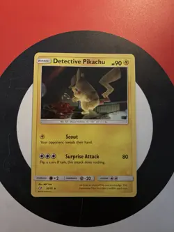 Detective Pikachu 10/18 Holo Rare Mint Condition Pokemon - Image 1