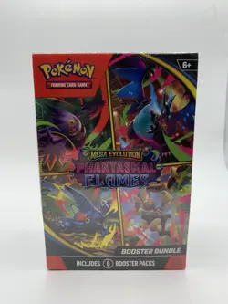 Pokemon TCG Mega Evolution Phantasmal Flames Booster Bundle SEALED NEW - Image 1