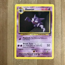 Pokemon TCG Haunter Base Set 2 43/130 Regular Unlimited Uncommon MP - Image 1