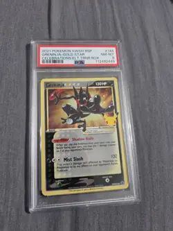 2021 POKEMON SWSH BLACK STAR PROMO #144 GRENINJA-GOLD STAR PSA 8 - Image 1