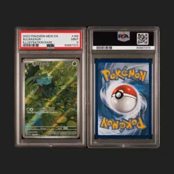 2023 POKEMON MEW EN-151 | ILLUSTRATION RARE BULBASAUR 166 PSA 9 - Image 3