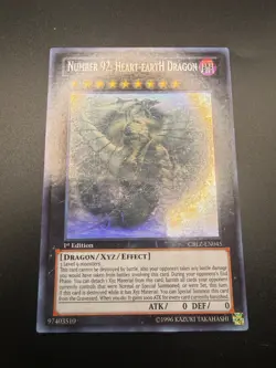 Yugioh! LP Number 92: Heart-eartH Dragon - CBLZ-EN045 - Ghost Rare - 1st Edition - Image 1