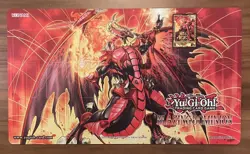 Yu-Gi-Oh! - “The Crimson King” - Blazing Dominion Playmat (BONUS Field Center!) - Image 1