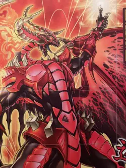 Yu-Gi-Oh! - “The Crimson King” - Blazing Dominion Playmat (BONUS Field Center!) - Image 4
