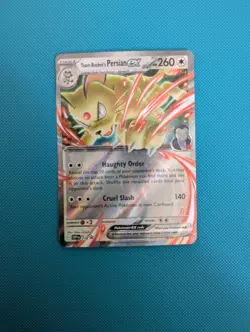 Team Rocket’s Persian Ex 218 Black Star Promo Pokemon - Image 1