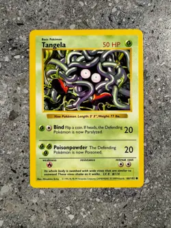 Pokemon TCG Cards SHADOWLESS Base Set Tangela 66/102 EXC-NM - Image 1