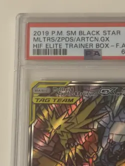 Moltres/Zapdos/Articuno GX BSP #SM210 - PSA MINT 9 - Hidden Fates ETB - Pokemon - Image 2