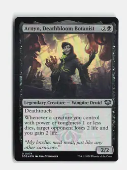 Arnyn, Deathbloom Botanist 74 Foil Secrets of Strixhaven MTG NM - Image 1