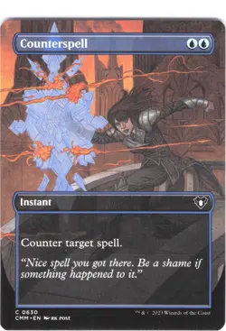 Counterspell #630 Commander Masters Borderless Regular Common - Image 1