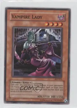 Vampire Lady Unlimited YuGiOh Ancient Sanctuary #AST-013 2004 READ - Image 1