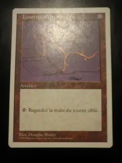 mtg Glasses of Urza MISPRINT FRENCH vf fr 0 mana cost Lunettes d'Urza 1997 5 th - Image 1