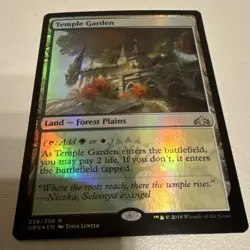 Wizards of the Coast MTG Temple Garden GRN Rare 258/259 Foil Green White - Image 2