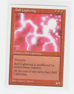 Magic the Gathering ~ MTG ~ 1x Ball Lightning ~ Fifth Edition ~ 5Ed ~ HP - Image 1