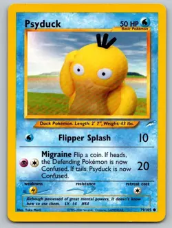 Psyduck 79/105 Common Neo Destiny Pokemon Unlimited Lightly Played - Image 1